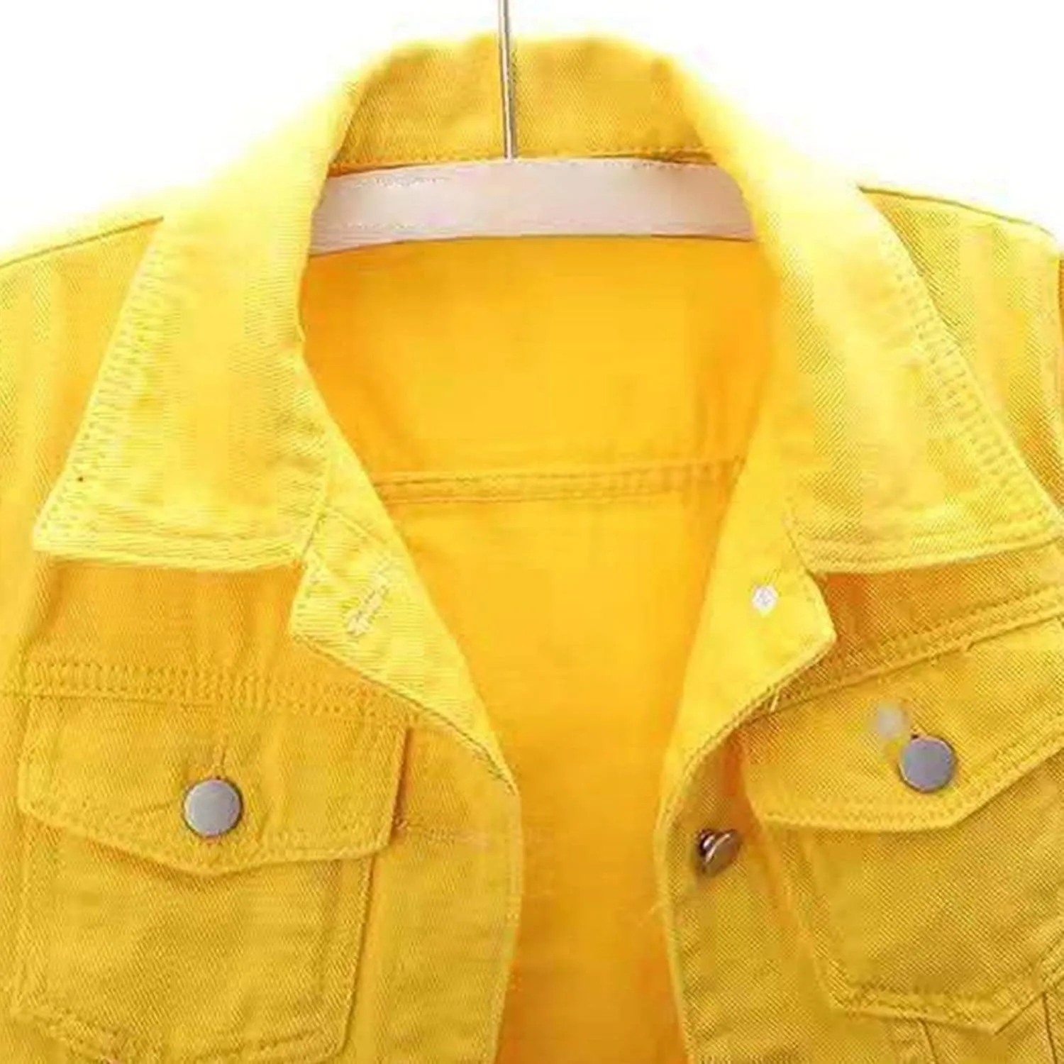 3/4 Sleeve Cropped Denim Jacket for Women Light Wash Short Jean Jacket Womens Lightweight Jean Jacket for Womens
