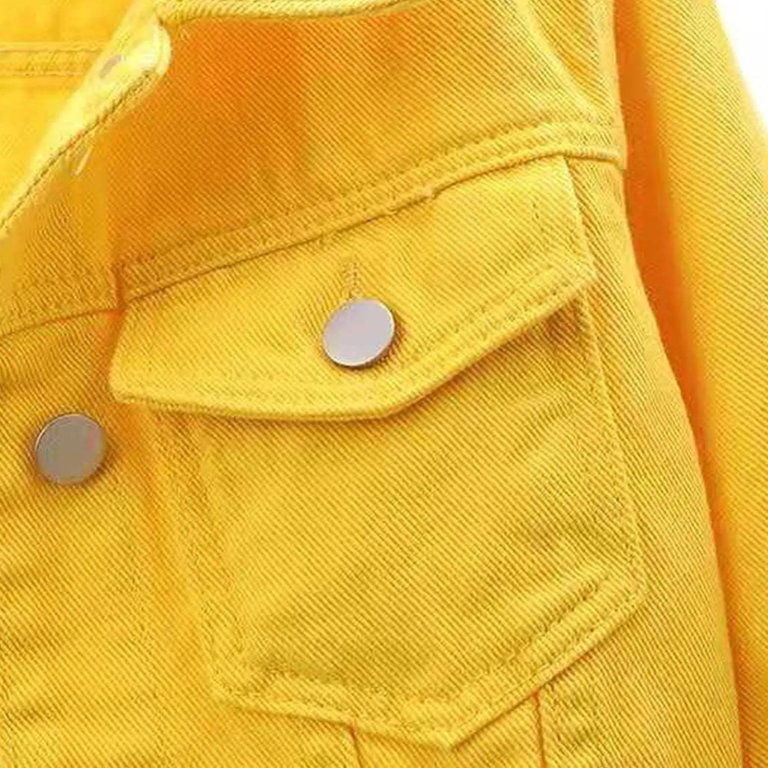 3/4 Sleeve Cropped Denim Jacket for Women Light Wash Short Jean Jacket Womens Lightweight Jean Jacket for Womens