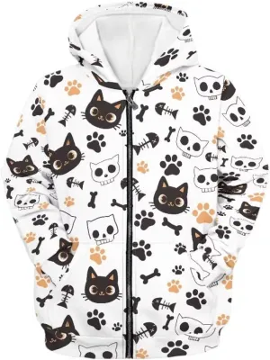 Age 6-14 Boys Girls Hoodies Zipper Sweatshirt Long Sleeve Hoodie Sweatshirt with Pockets Pullover Tops