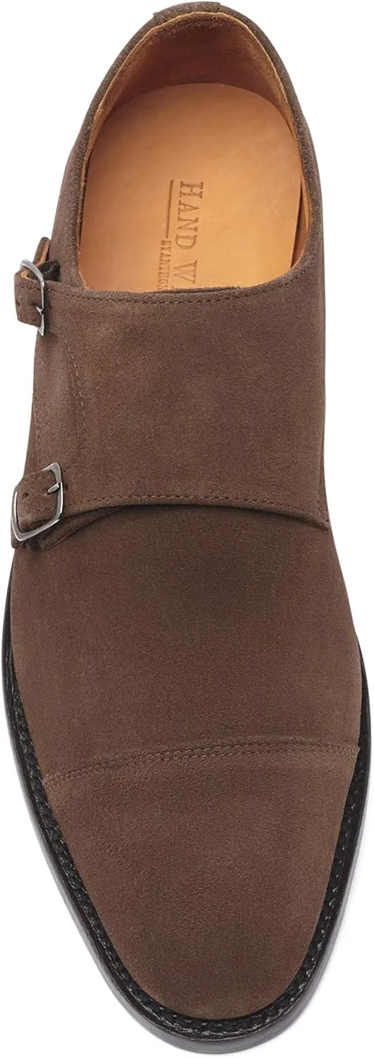 Anthony Veer Roosevelt II Double Monk Strap Dress Shoes for Men | Double Side Strap | Goodyear Welt Construction | Recraftable Leather Sole | Full Grain Calfskin Leather Upper