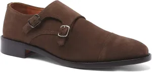 Anthony Veer Roosevelt II Double Monk Strap Dress Shoes for Men | Double Side Strap | Goodyear Welt Construction | Recraftable Leather Sole | Full Grain Calfskin Leather Upper
