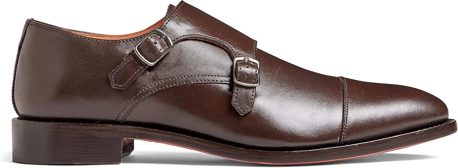 Anthony Veer Roosevelt II Double Monk Strap Dress Shoes for Men | Double Side Strap | Goodyear Welt Construction | Recraftable Leather Sole | Full Grain Calfskin Leather Upper