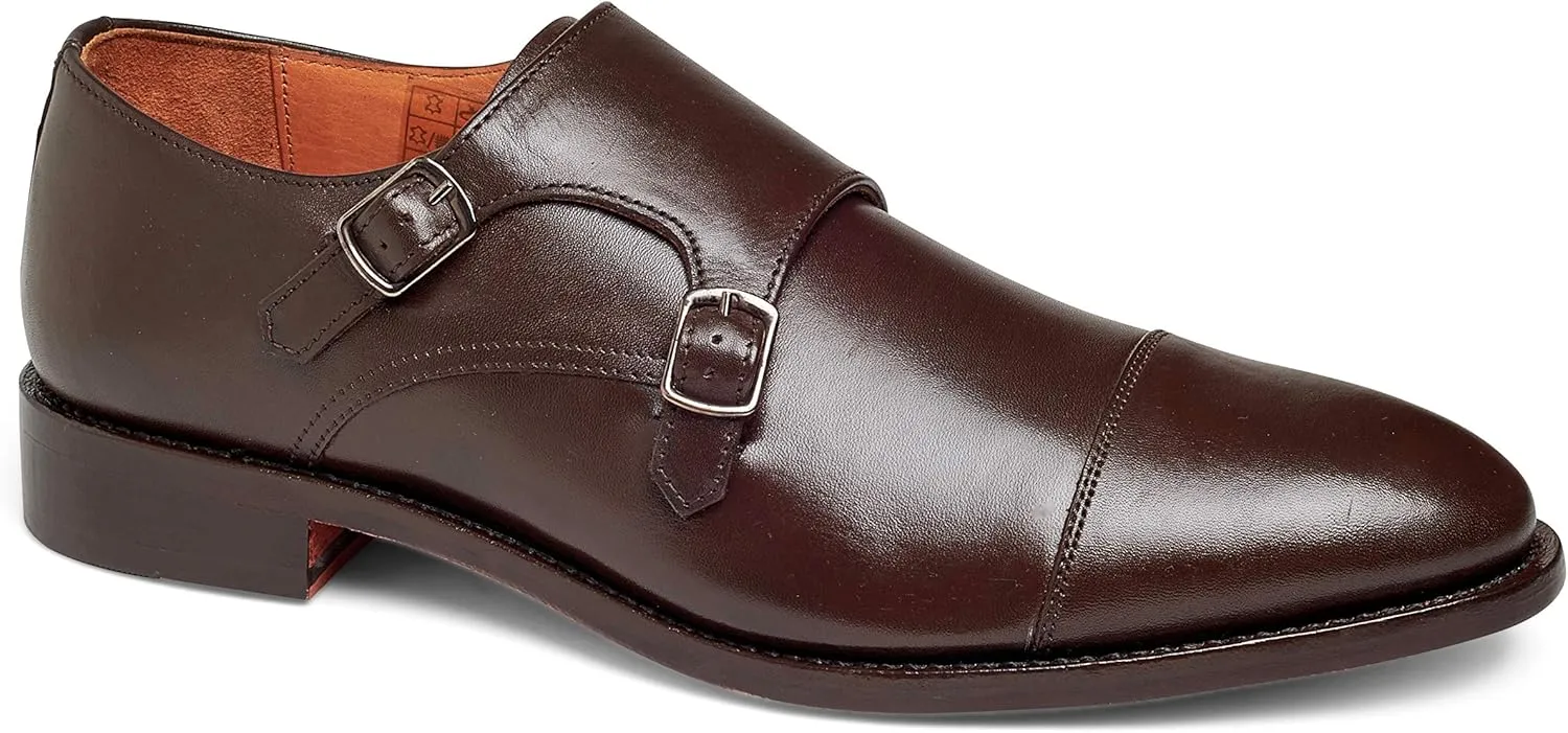 Anthony Veer Roosevelt II Double Monk Strap Dress Shoes for Men | Double Side Strap | Goodyear Welt Construction | Recraftable Leather Sole | Full Grain Calfskin Leather Upper