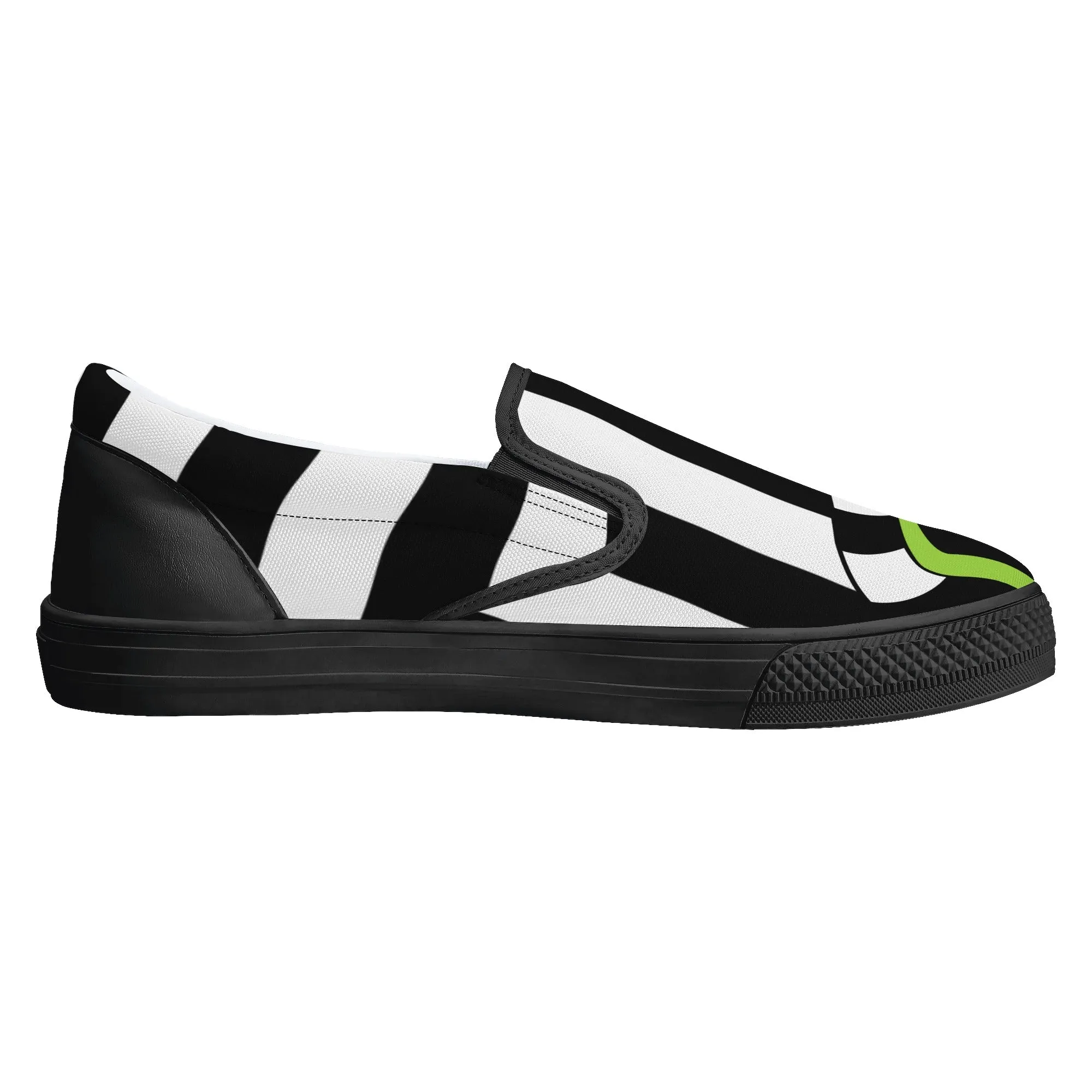 Beetlejuice & Sandworm Slip On Sneakers (Women's sizes)