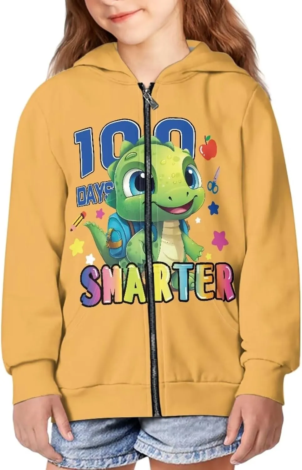 Boys Girls Hoodies Zipper Sweatshirt Long Sleeve Hoodie Sweatshirt with Pockets Pullover Tops Age 6-14
