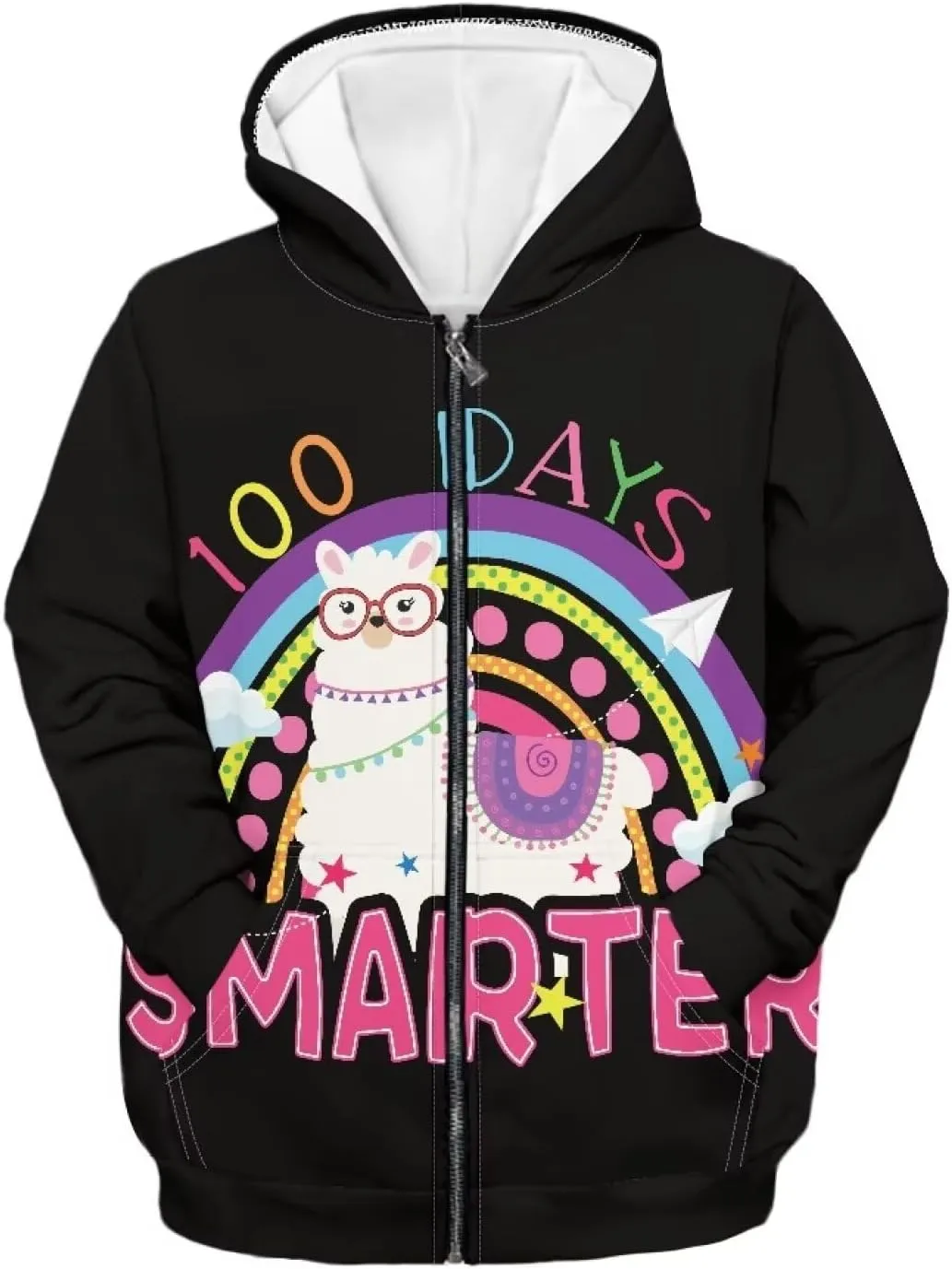 Boys Girls Hoodies Zipper Sweatshirt Long Sleeve Hoodie Sweatshirt with Pockets Pullover Tops Age 6-14