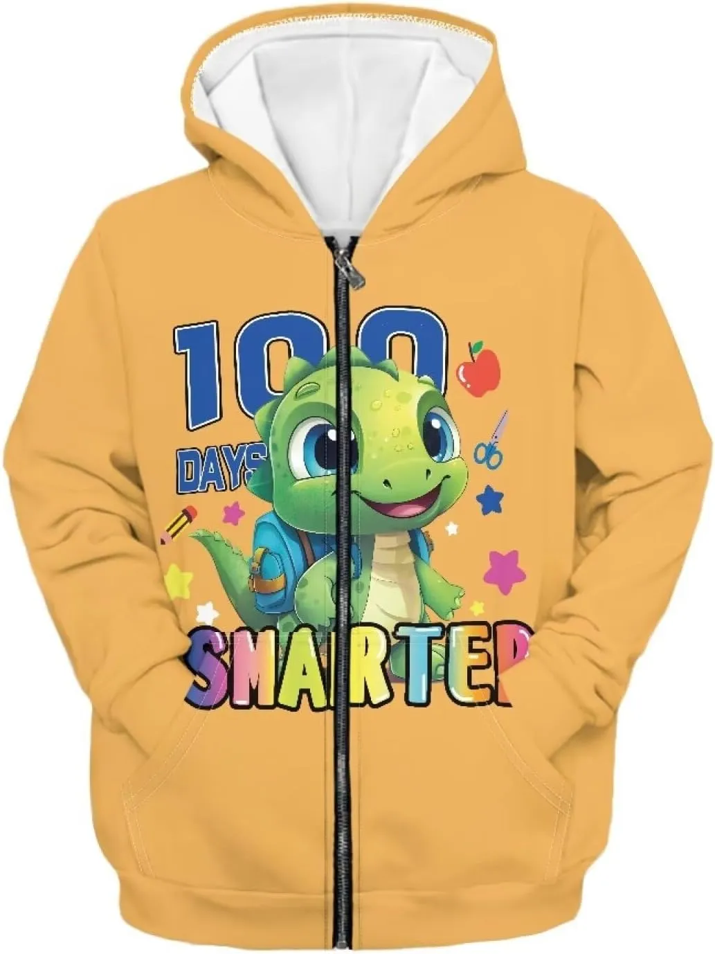Boys Girls Hoodies Zipper Sweatshirt Long Sleeve Hoodie Sweatshirt with Pockets Pullover Tops Age 6-14