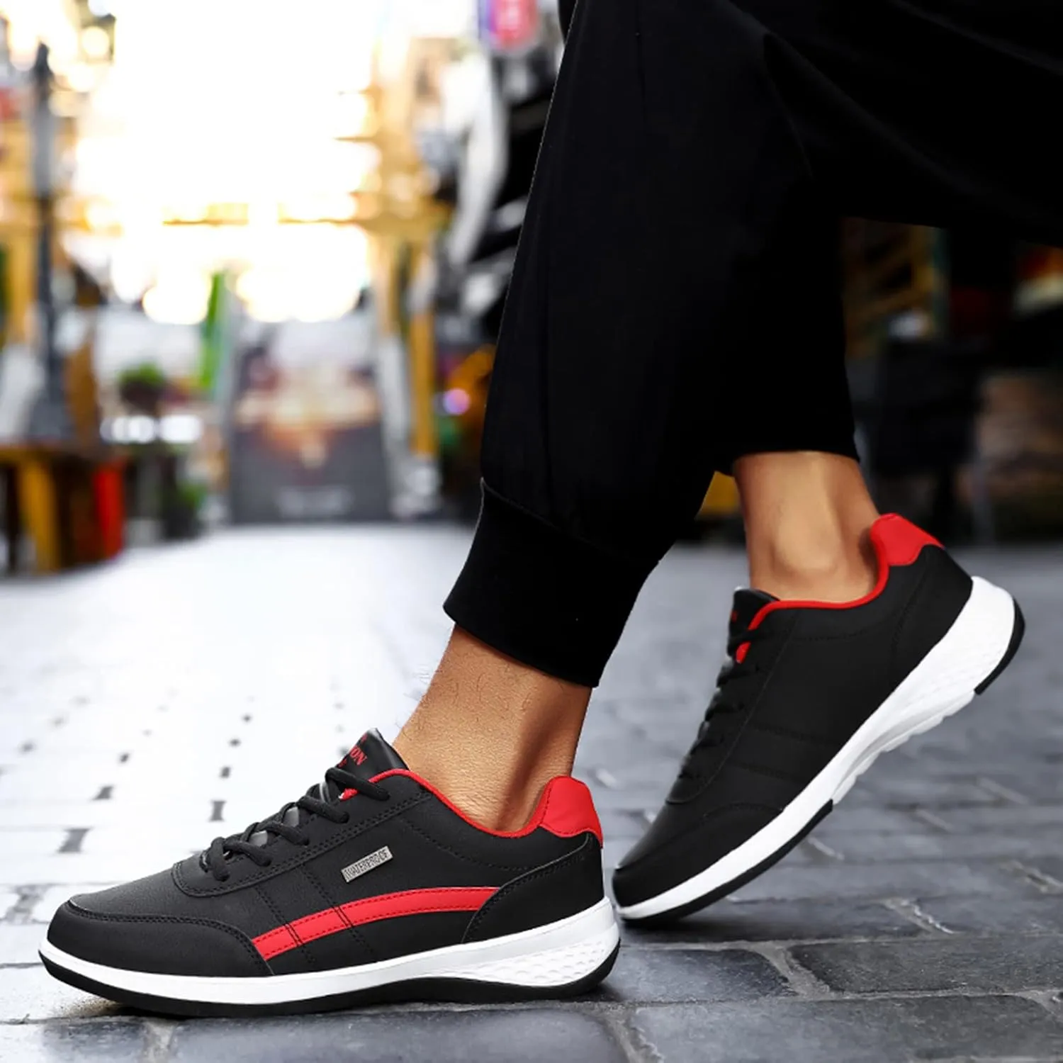 Cathalem Sneakers for Men Slip On Sneakers Non Slip Walking Shoes Men Lightweight Comfort Workout Fashion Sneakes