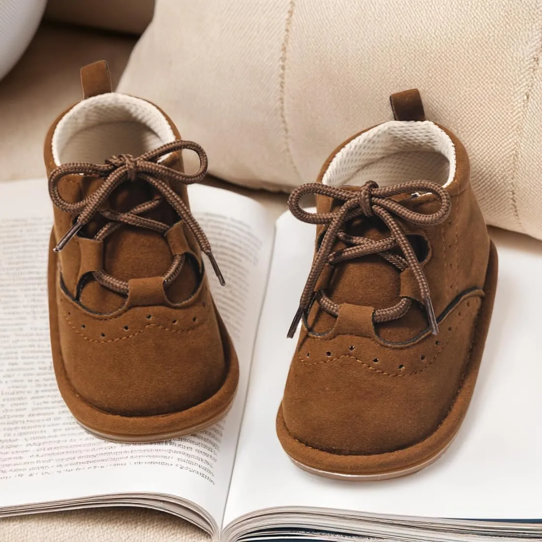 CENCIRILY Baby Booties Newborn Girl Boy shoes Infant Fleece Cozy Fur Lining Winter Warm Ankle Boots Rubber Sole Anti-Slip Prewalker Boots
