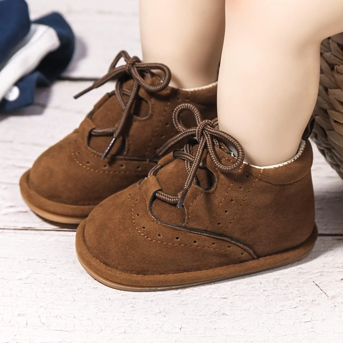 CENCIRILY Baby Booties Newborn Girl Boy shoes Infant Fleece Cozy Fur Lining Winter Warm Ankle Boots Rubber Sole Anti-Slip Prewalker Boots