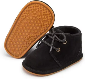 CENCIRILY Baby Booties Newborn Girl Boy shoes Infant Fleece Cozy Fur Lining Winter Warm Ankle Boots Rubber Sole Anti-Slip Prewalker Boots