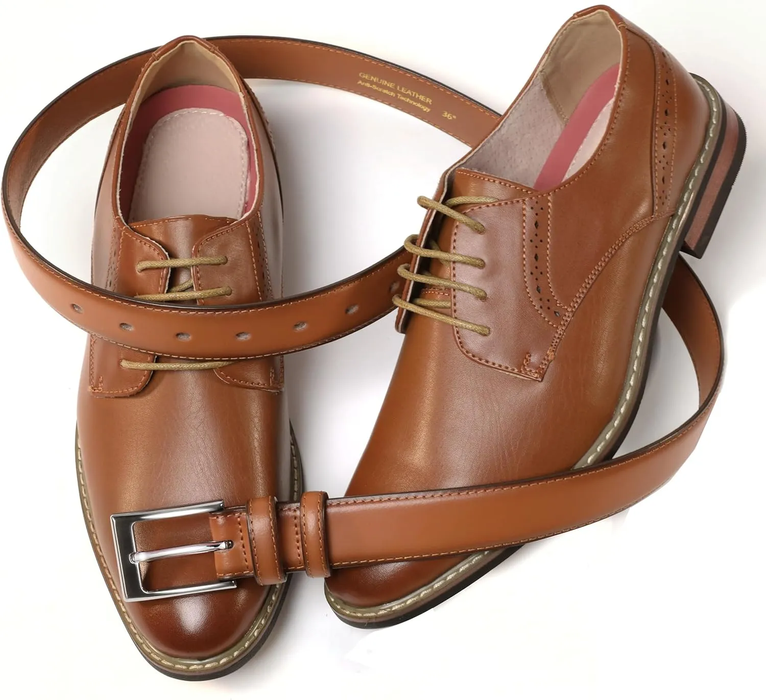 CHAOREN Mens Belts Leather 1 1/8" for Gift Men - Perfect Companion to Mens Dress Shoes