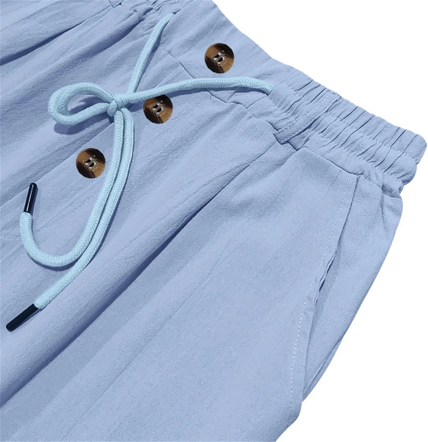 Comfy Pants for Men Cotton Linen Loose Baggy Yoga Trousers Summer Beach Gym Pants