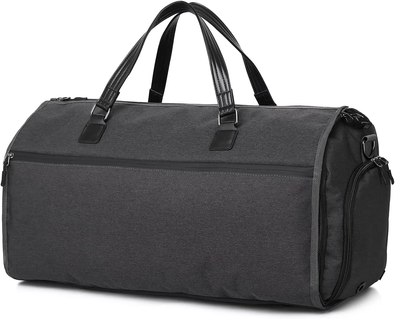 Convertible Garment Bag with Shoulder Strap, Carry on Duffel Bag Waterproof Garment for Men Women - 2 in 1 Hanging Suitcase Suit Travel Bags with Shoe Pocket