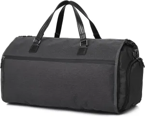 Convertible Garment Bag with Shoulder Strap, Carry on Duffel Bag Waterproof Garment for Men Women - 2 in 1 Hanging Suitcase Suit Travel Bags with Shoe Pocket