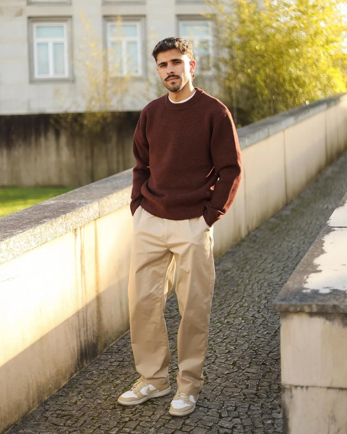 COOFANDY Men Casual Cotton Pants Classic Fit Stretch Chino Pant Flat Front Wrinkle-Free Pants
