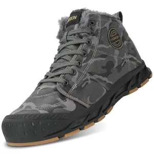 Cuzcare Ankle Boots For Men Thick Sole Winter Orthopedic Shoes