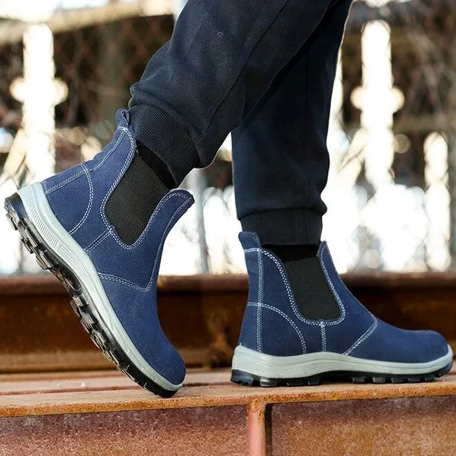 Cuzcare Men Boots Winter Keep Warm Fur Lined Orthopedic Shoes