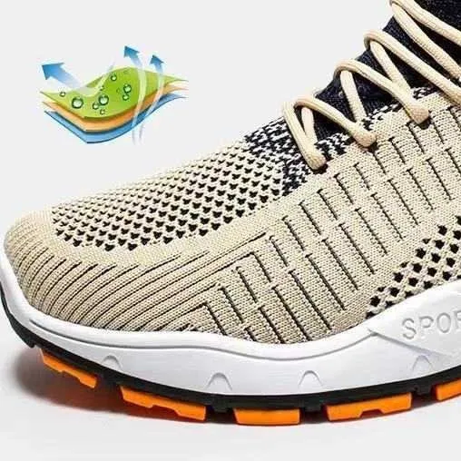 Cuzcare Men Orthopedic Shoes Mesh Casual Walking Sneaker