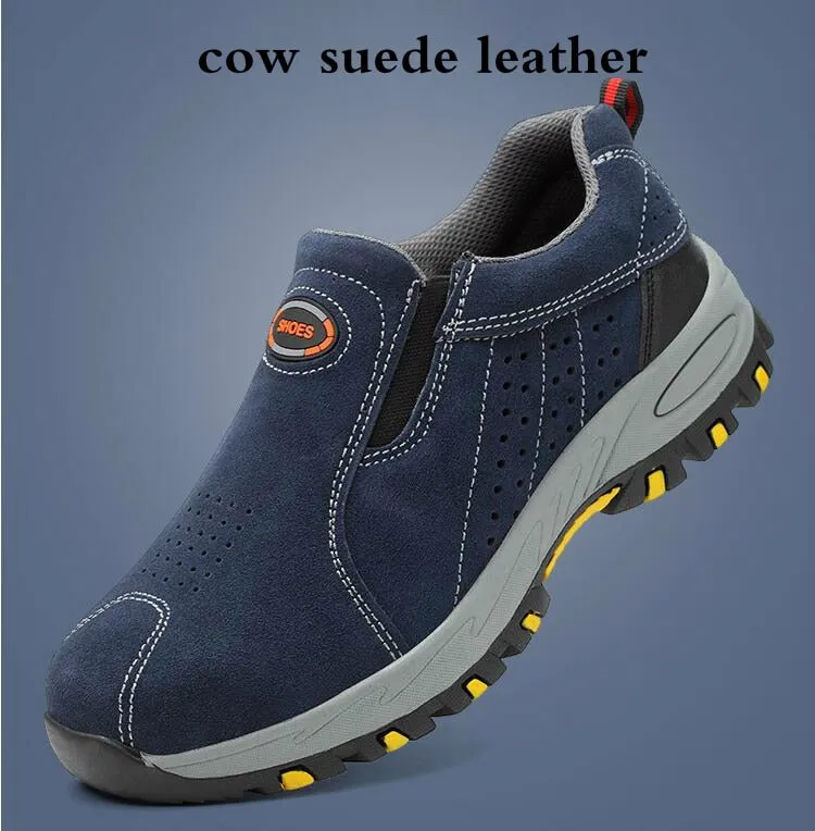 Cuzcare Men Orthopedic Shoes Suede Anti-puncture Safety Boots