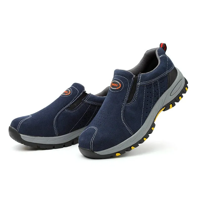 Cuzcare Men Orthopedic Shoes Suede Anti-puncture Safety Boots
