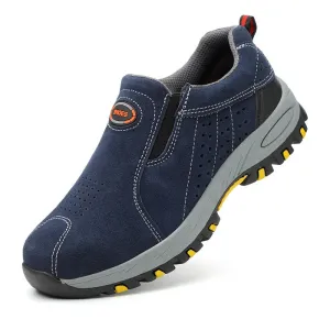 Cuzcare Men Orthopedic Shoes Suede Anti-puncture Safety Boots