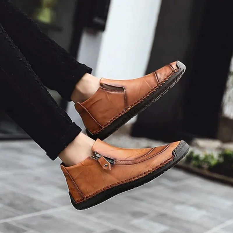 Cuzcare Men Warm Ankle Boots Winter 2022 Orthopedic Shoes