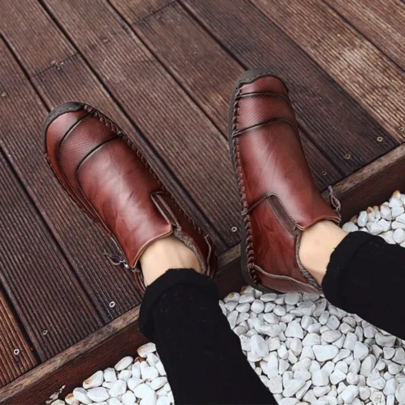 Cuzcare Men Warm Ankle Boots Winter 2022 Orthopedic Shoes