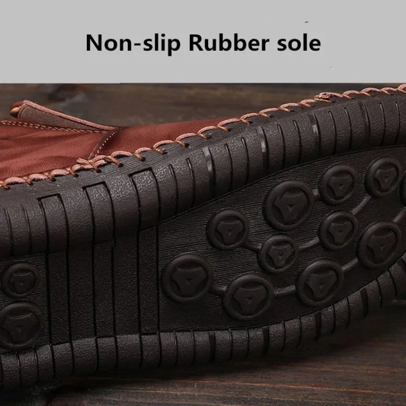 Cuzcare Men Warm Ankle Boots Winter 2022 Orthopedic Shoes