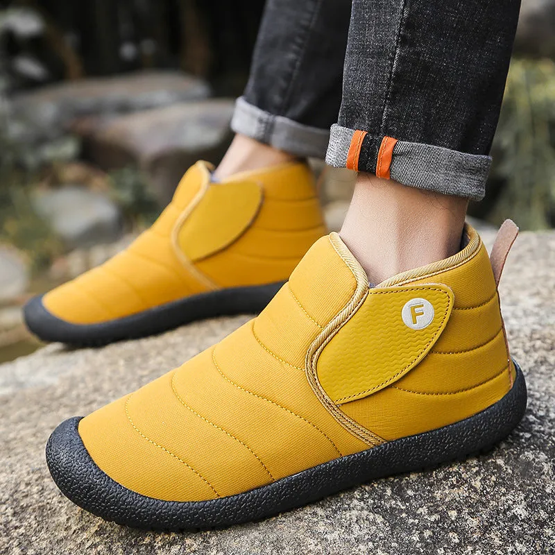 Cuzcare Men WInter Orthopedic Shoes Plush Casual Snow Boots