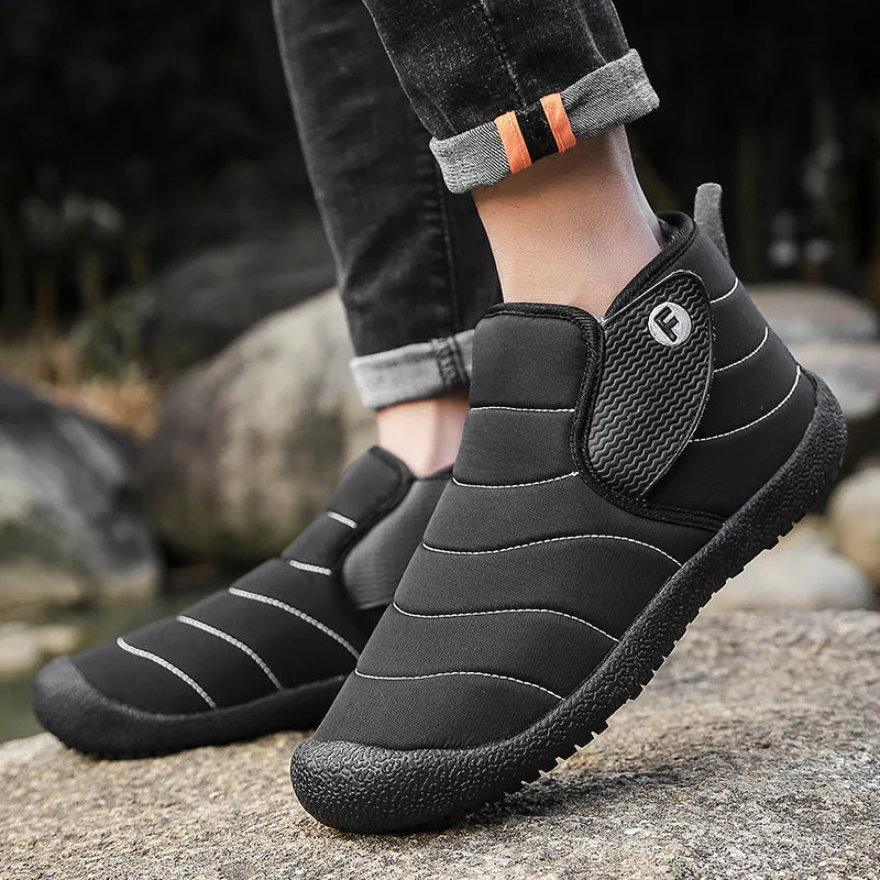 Cuzcare Men WInter Orthopedic Shoes Plush Casual Snow Boots