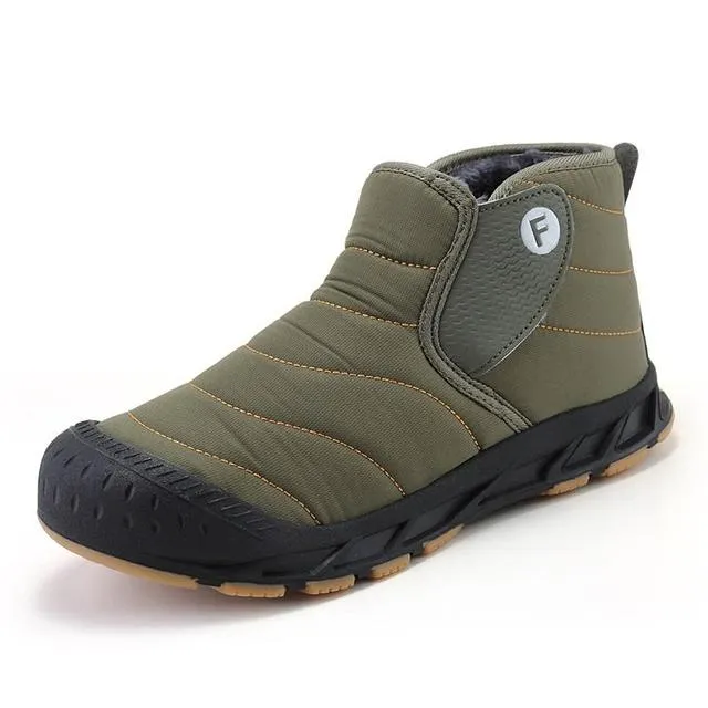 Cuzcare Men WInter Orthopedic Shoes Plush Casual Snow Boots