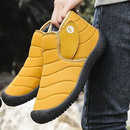Cuzcare Men WInter Orthopedic Shoes Plush Casual Snow Boots