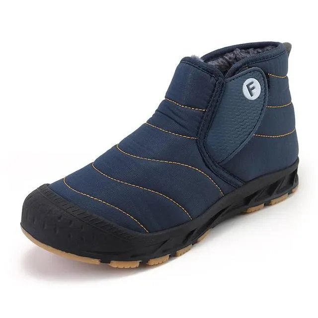 Cuzcare Men WInter Orthopedic Shoes Plush Casual Snow Boots
