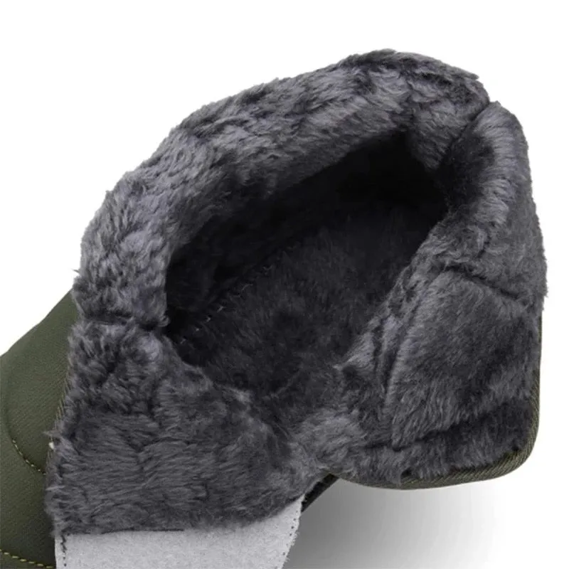 Cuzcare Men WInter Orthopedic Shoes Plush Casual Snow Boots
