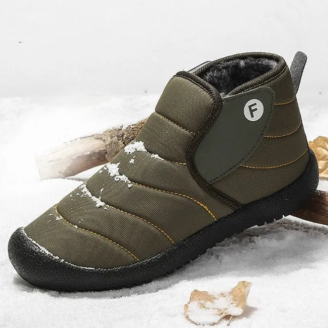 Cuzcare Men WInter Orthopedic Shoes Plush Casual Snow Boots