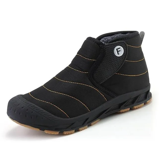 Cuzcare Men WInter Orthopedic Shoes Plush Casual Snow Boots