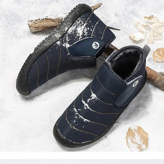Cuzcare Men WInter Orthopedic Shoes Plush Casual Snow Boots