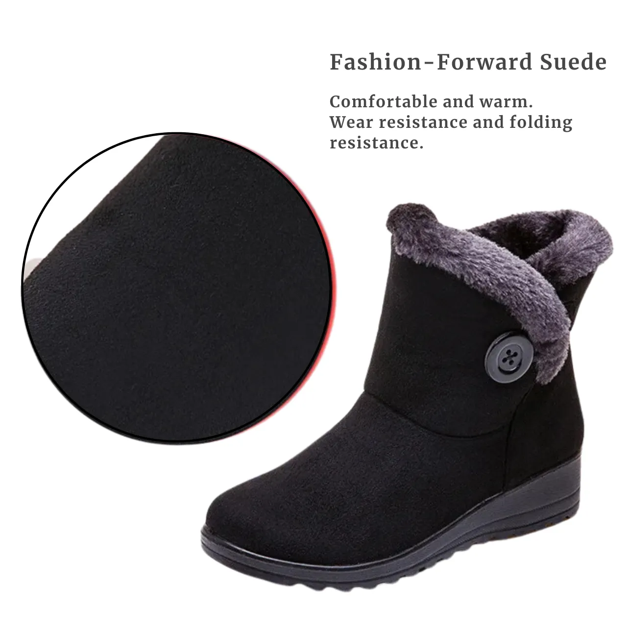 Cuzcare Orthopedic Boots Warm Soft Waterproof Arch Support Winter