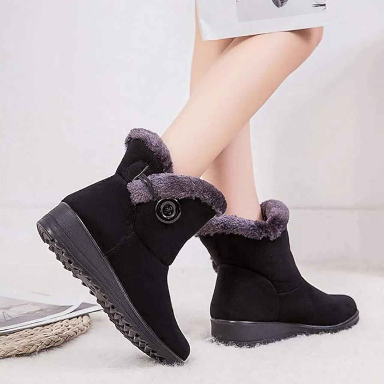 Cuzcare Orthopedic Boots Warm Soft Waterproof Arch Support Winter