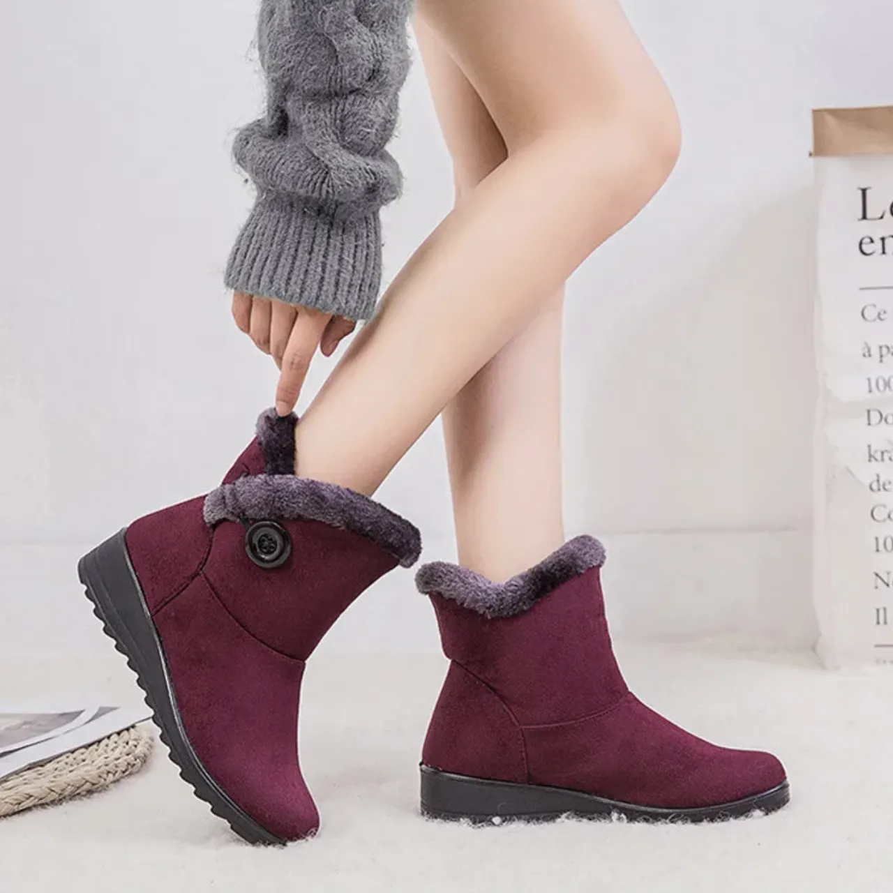Cuzcare Orthopedic Boots Warm Soft Waterproof Arch Support Winter