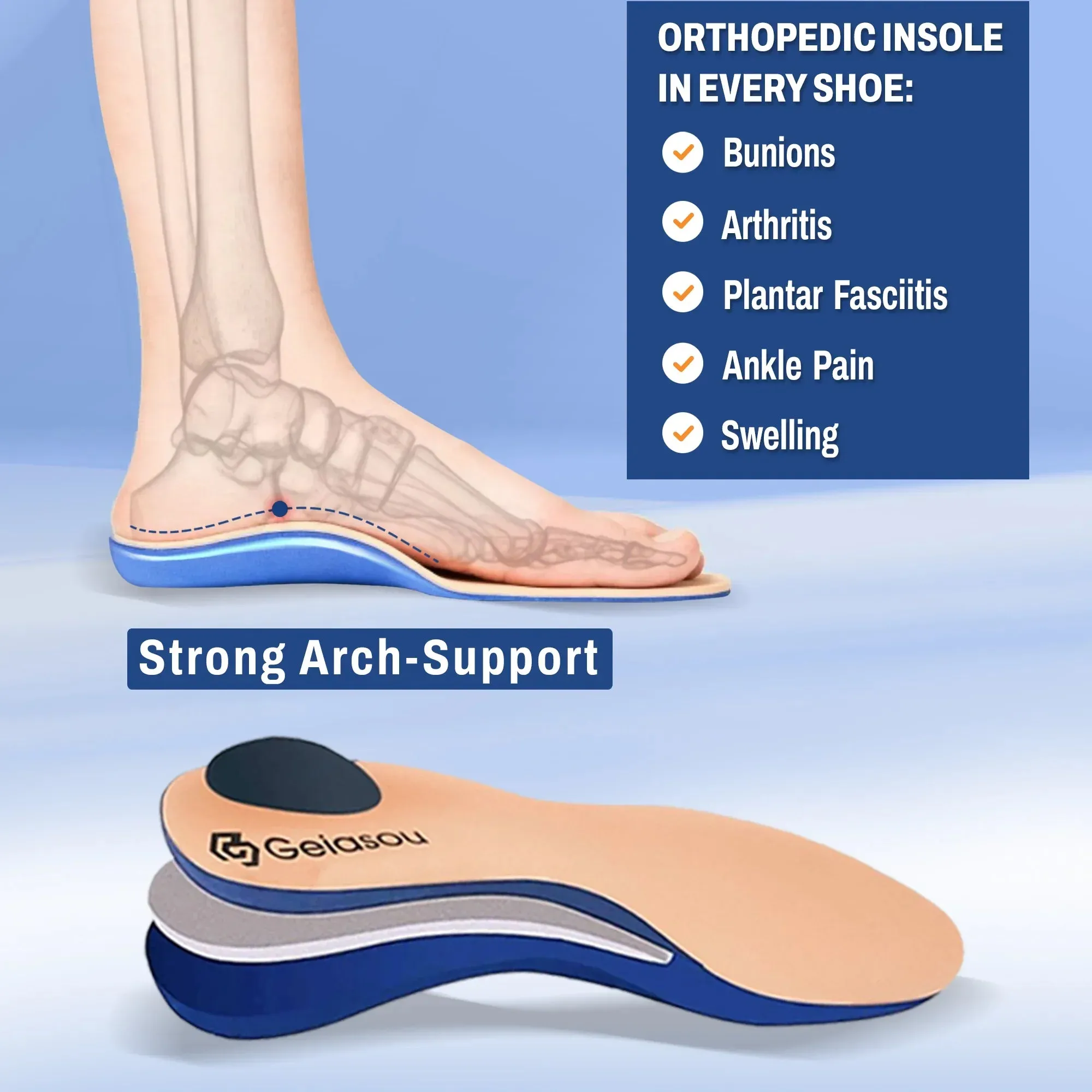 Cuzcare Orthopedic Men Shoes Breathable Soft Comfortable Standing All day Comfort Gym Shoes