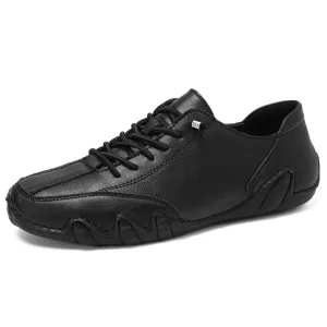 Cuzcare Orthopedic Men Shoes Comfortable Anti-slip Suede Leather Slip on Loafer Shoes