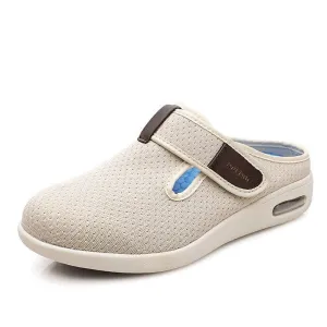 Cuzcare Orthopedic Shoes For Women Open Back Hook&loop Arch Support Slippers Spring Summer