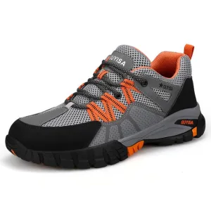 Cuzcare Orthopedic Shoes Men Steel Toe Lace Puncture-Proof Work