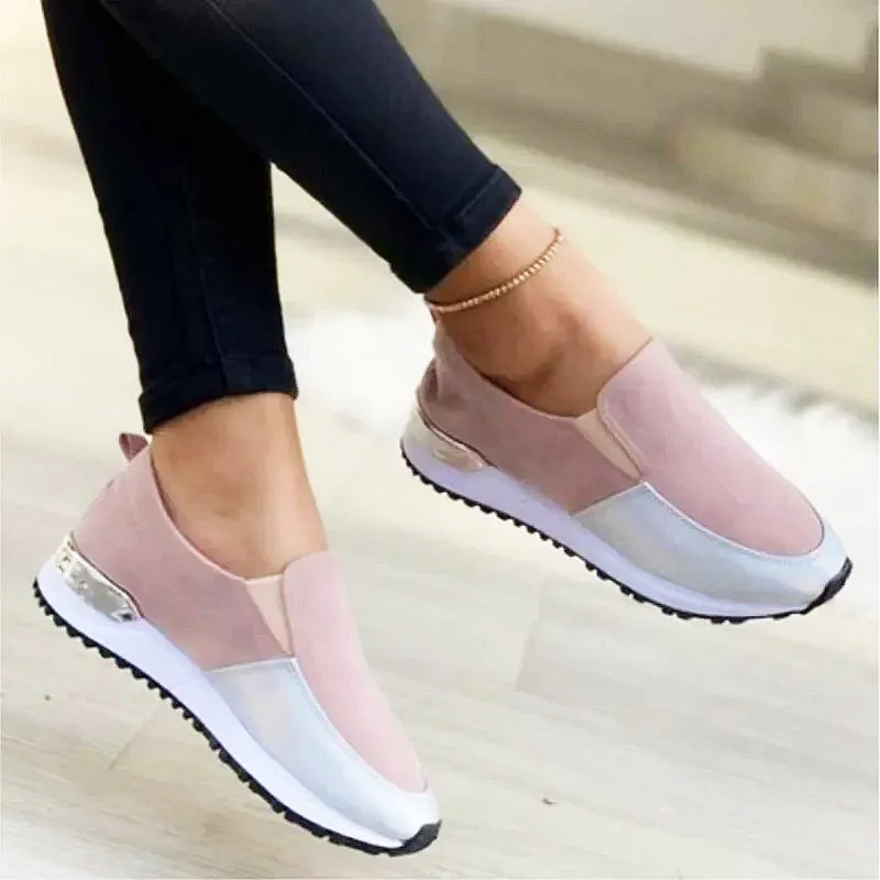 Cuzcare Orthopedic Shoes Women Comfy Slip-on Arch Support Round Toe Modern Fashion