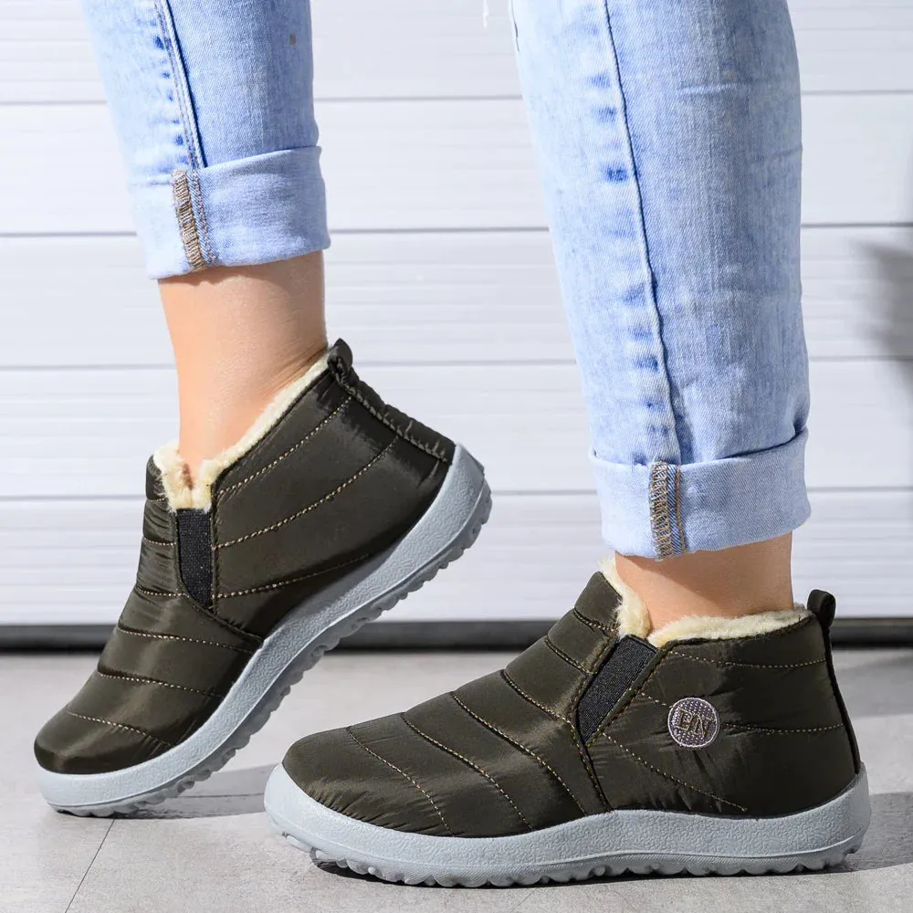 Cuzcare Orthopedic Shoes Women Fur Waterproof Winter Boots