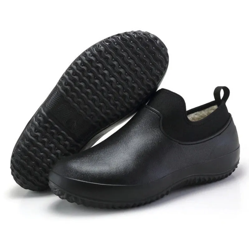 Cuzcare Slip-on Waterproof Orthopedic Shoes Rubber Winter Boots For Men