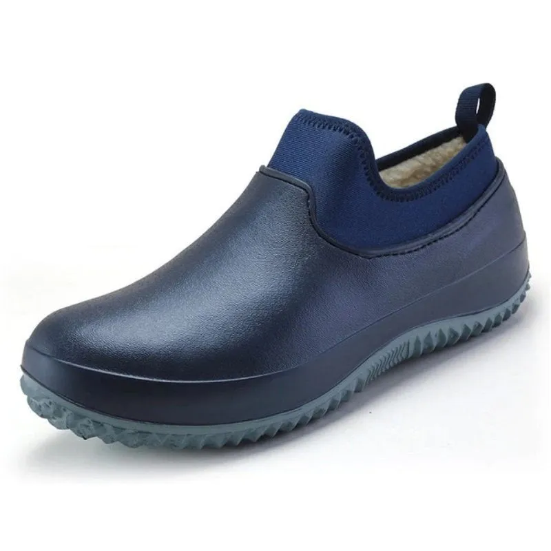 Cuzcare Slip-on Waterproof Orthopedic Shoes Rubber Winter Boots For Men
