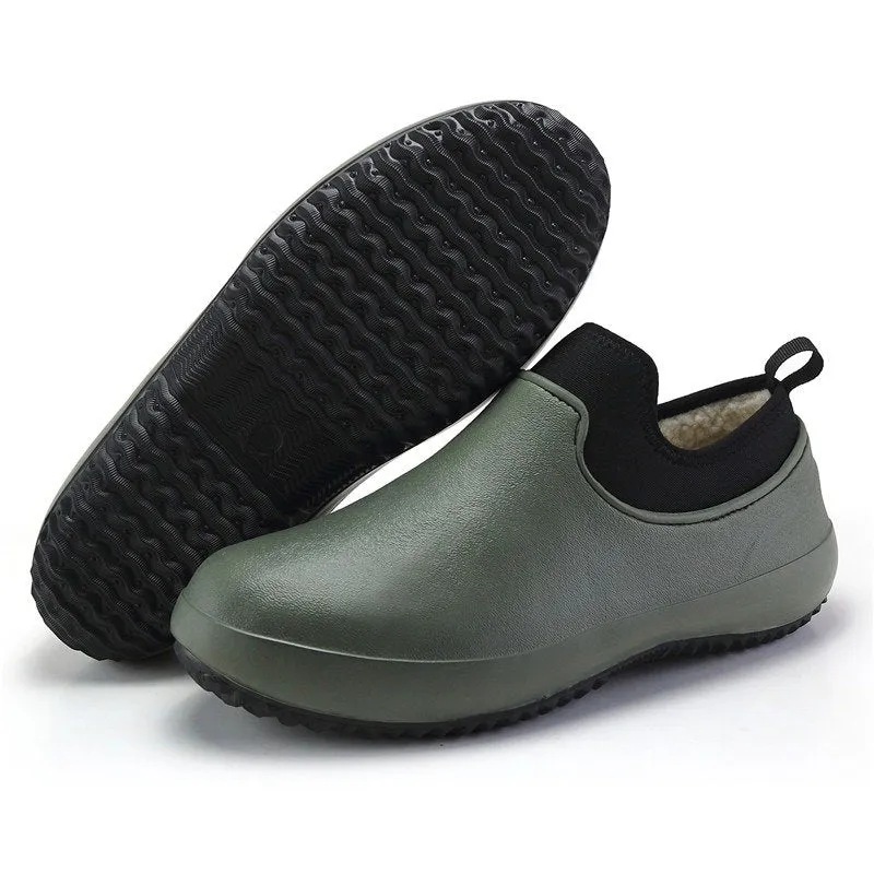 Cuzcare Slip-on Waterproof Orthopedic Shoes Rubber Winter Boots For Men